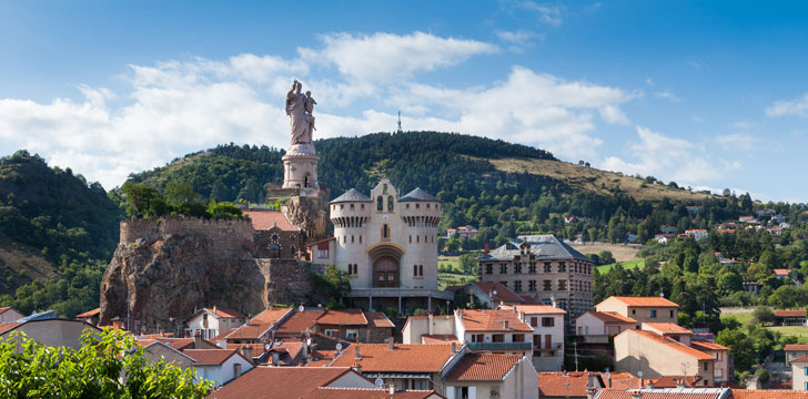 Le rocher Saint-Joseph de Bon Espoir au Puy-en-Velay