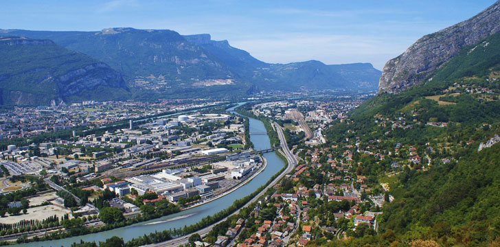 Vue d'ensemble de la ville de Grenoble