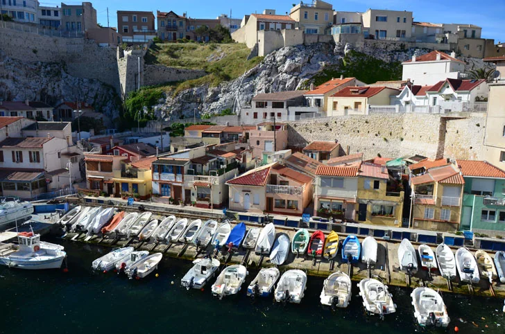 Boats in the Vallon des Auffes, Marseille
