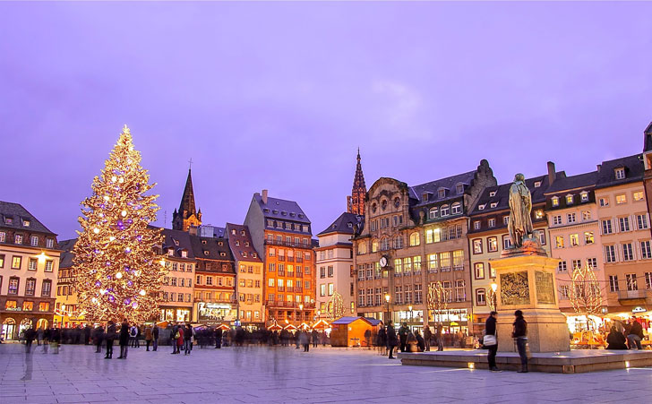 Le marché de Noël, Place Kléber à Strasbourg