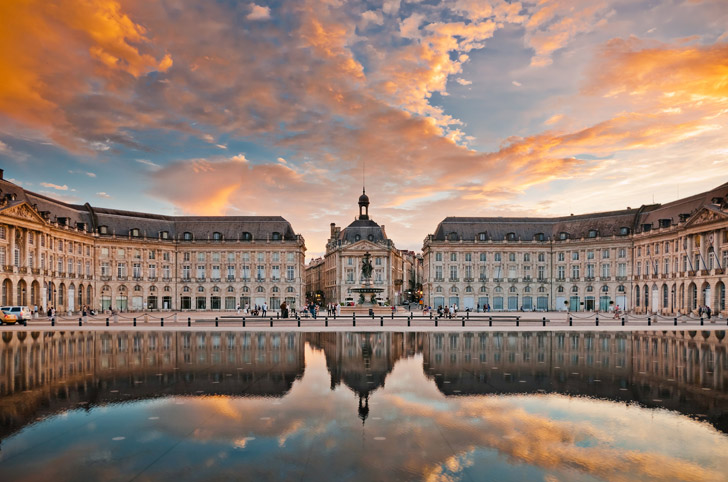 Photo de la Place de la Bourse à Bordeaux