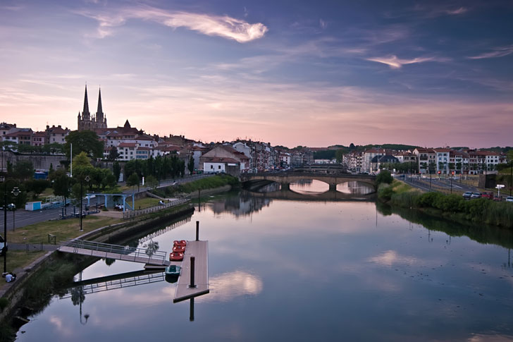 Photo de la rivière de l'Adour à Bayonne