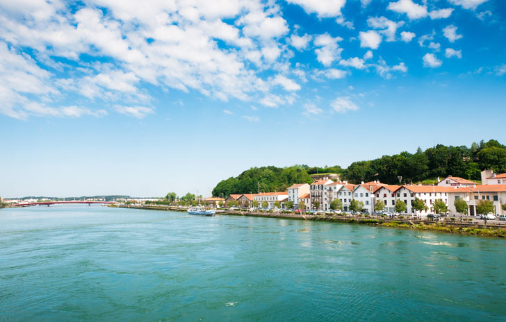 Photo de la rivière de l'Adour à Bayonne