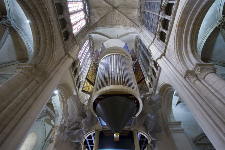 Photo de l'orgue de la cathédrale d'Evreux