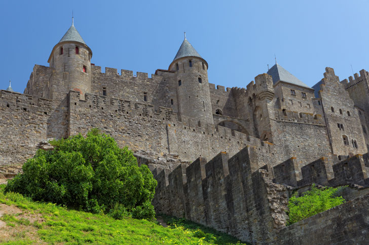 Photo des remparts de la Cité Médiévale de Carcassonne