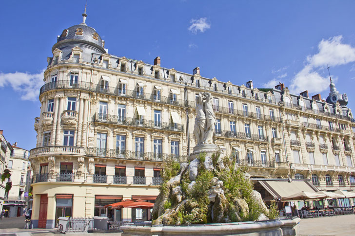 Photo de la place de la Comédie à Montpellier