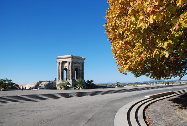 Photo du château d'eau du Peyrou à Montpellier