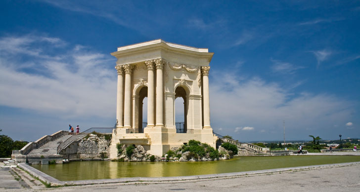 Photo du château d'eau du Peyrou à l'esplanade du Peyrou à Montpellier