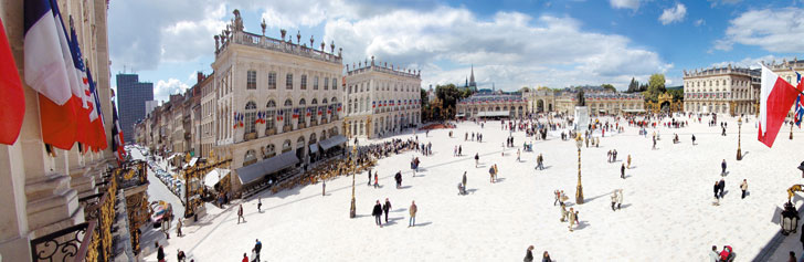 Photo panoramique de la place Stanislas de Nancy