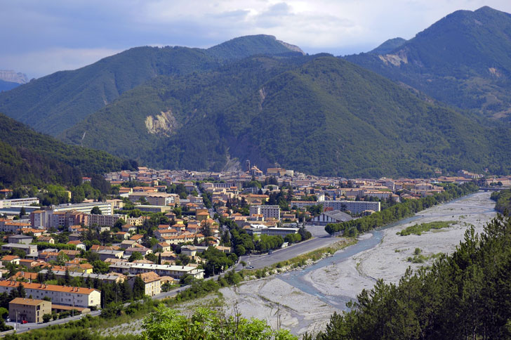 Vue d'ensemble de la ville de Digne-les-Bains