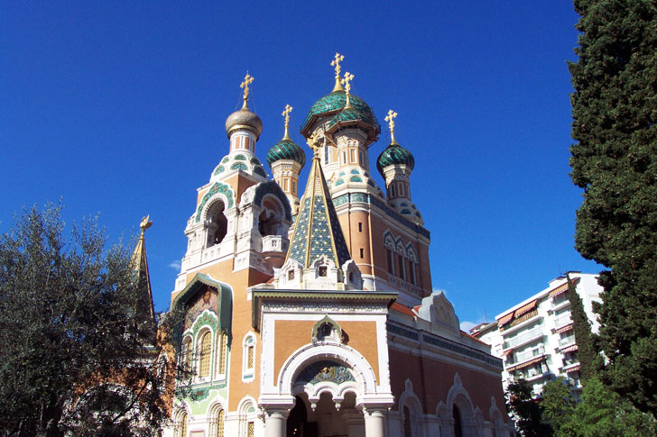 Photo de la cathédrale russe Saint-Nicolas à Nice
