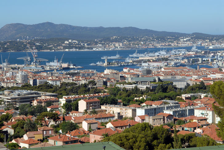 Photo de la rade de Toulon