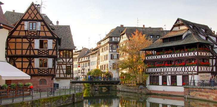 Le quartier de la Petite France à Strasbourg