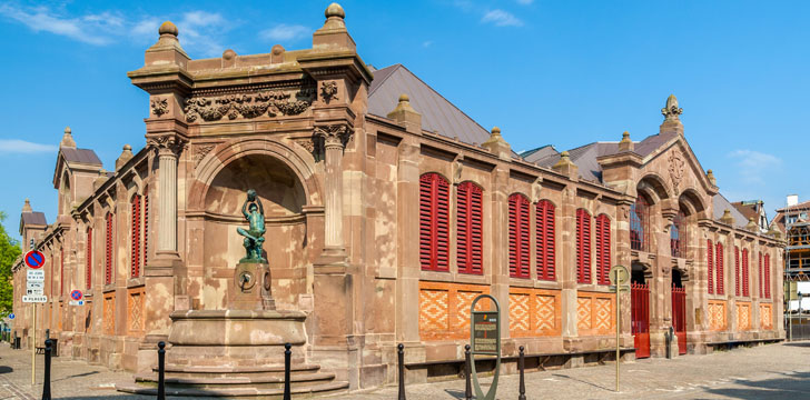 Le marché couvert à Colmar