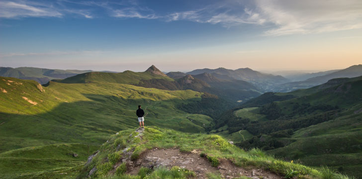 Les monts du Cantal à Aurillac