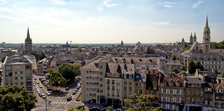 La ville de Caen