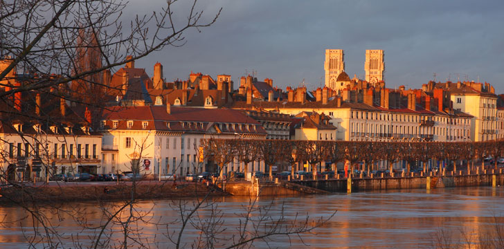 La ville de Chalon-sur-Saône