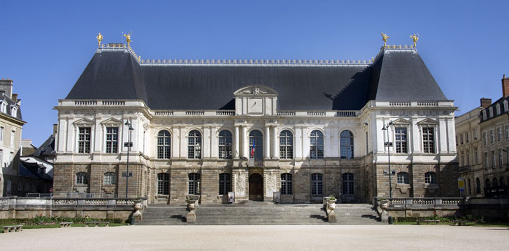 Le Palais du Parlement de Bretagne à Rennes