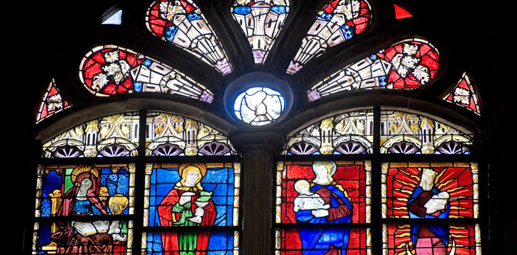 La verrière sud de l'Église Saint-Germain à Rennes', Bretagne