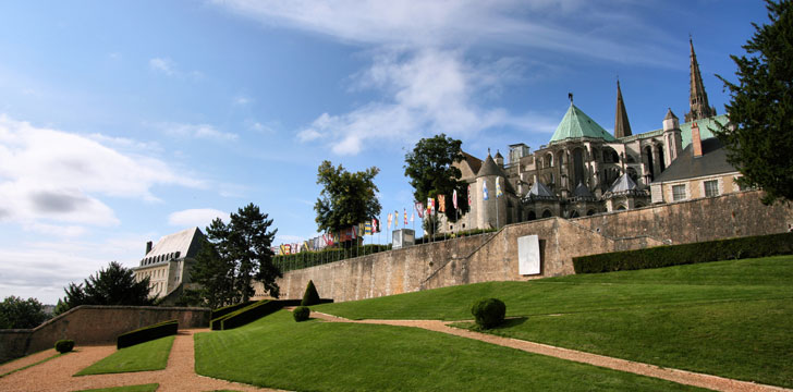 Les jardins de l’Évêché à Chartres