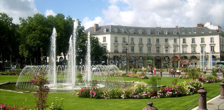 La place Jean-Jaurès à Tours