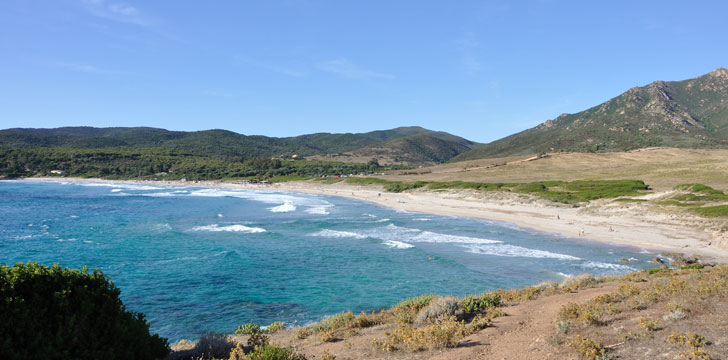 La plage de Capo di Feno à Ajaccio