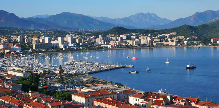 La ville d'Ajaccio