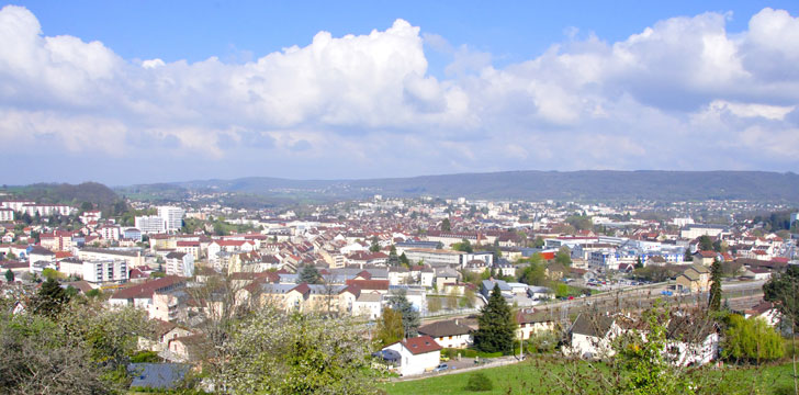 La ville de Lons-le-Saunier