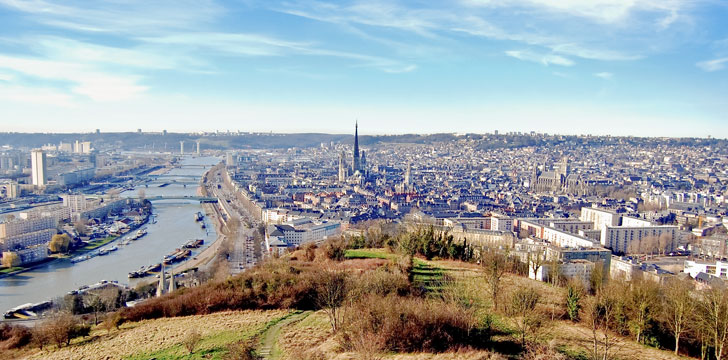 Vue panoramique de Rouen