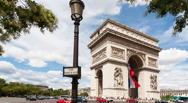 L'Arc de Triompe à Paris