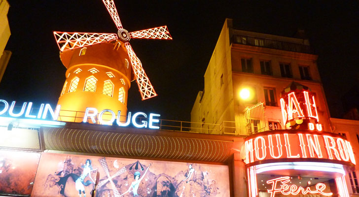 Cabaret du Moulin Rouge à Paris