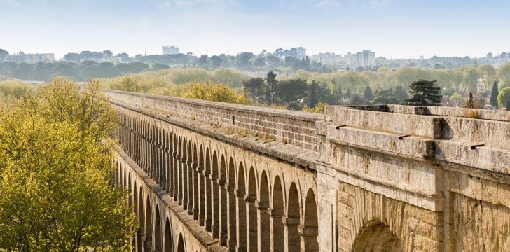 L'aqueduc de la ville de Montpellier