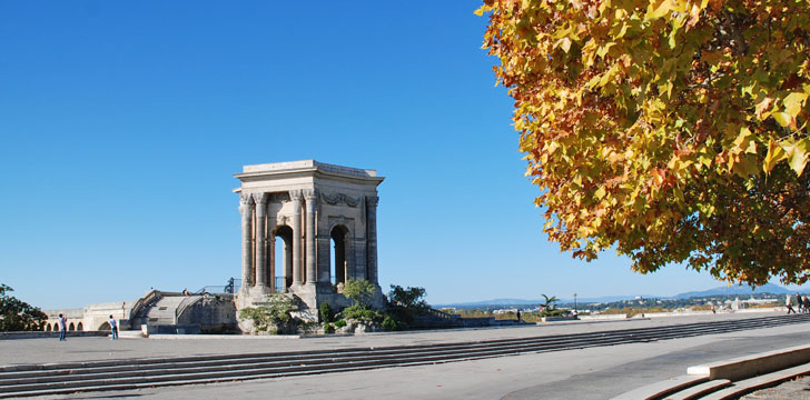 Le Château d'Eau de la Promenade du Peyrou à Montpellier