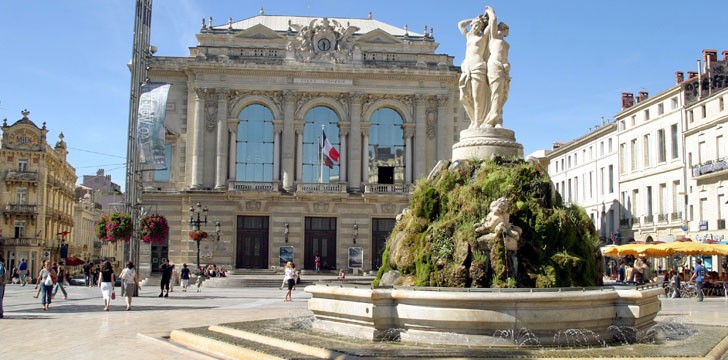 L'Opéra de la Place de la Comédie à Montpellier