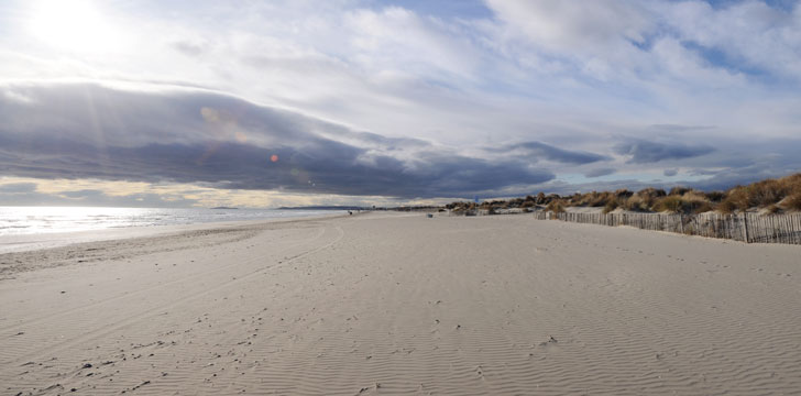 La plage de l'Espiguette à Montpellier