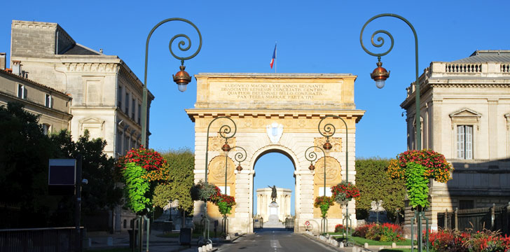 La Porte du Peyrou à Montpellier