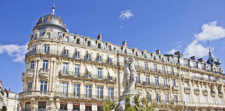 La Place de la Comédie à Montpellier, Hérault