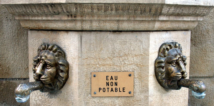 Une fontaine de la ville de Mende