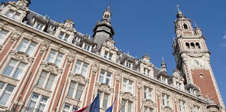Le beffroi de la Chambre de Commerce et d'Industrie à Lille