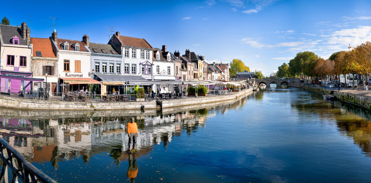 Le quartier Saint-Leu à Amiens