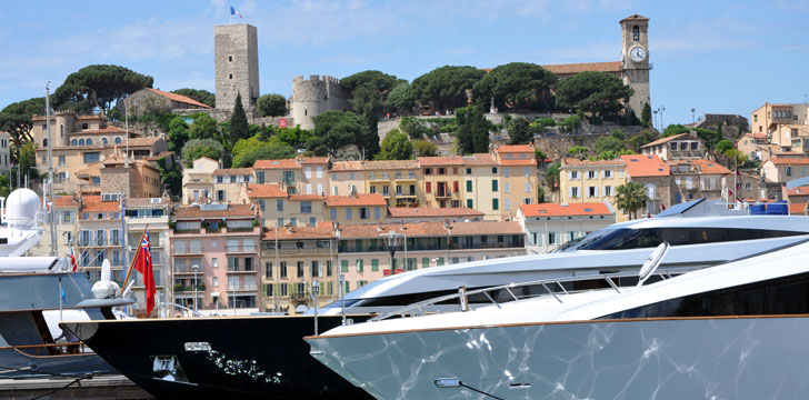 Le quartier du Suquet à Cannes