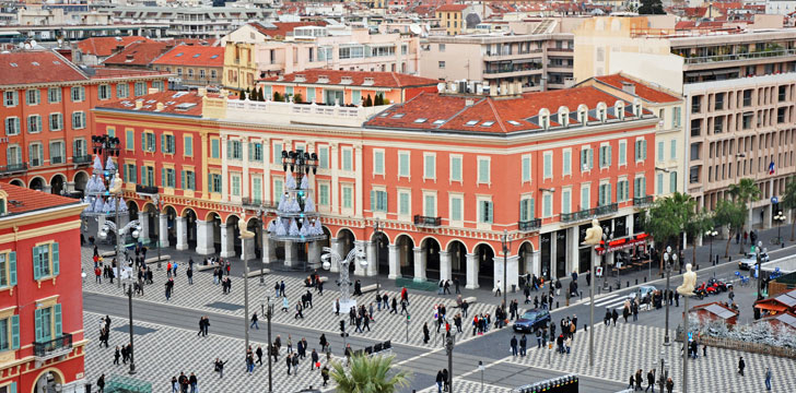 La Place Masséna à Nice