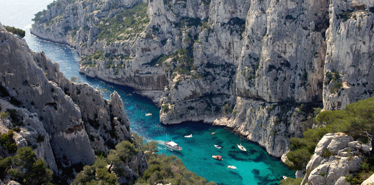 Les calanques entre Marseille et Cassis