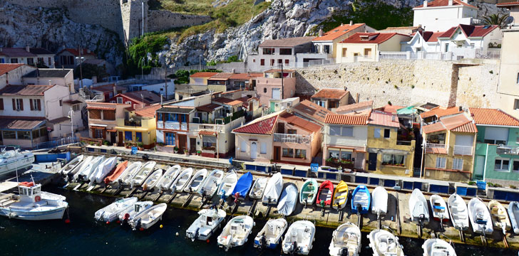 Le vallon des Auffes à Marseille