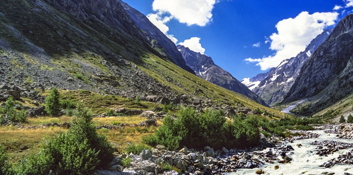 Le parc national des Ecrins à proximité de la ville de Gap