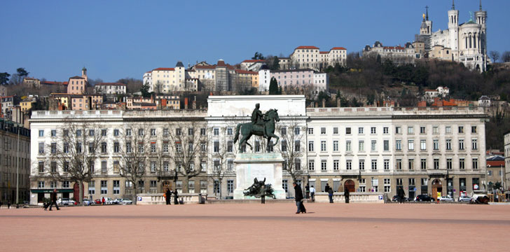 La Place Bellecour à Lyon