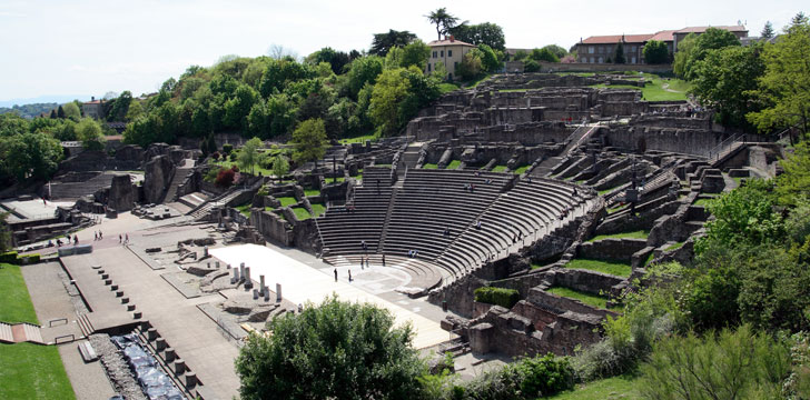 Les ruines romaines à Lyon